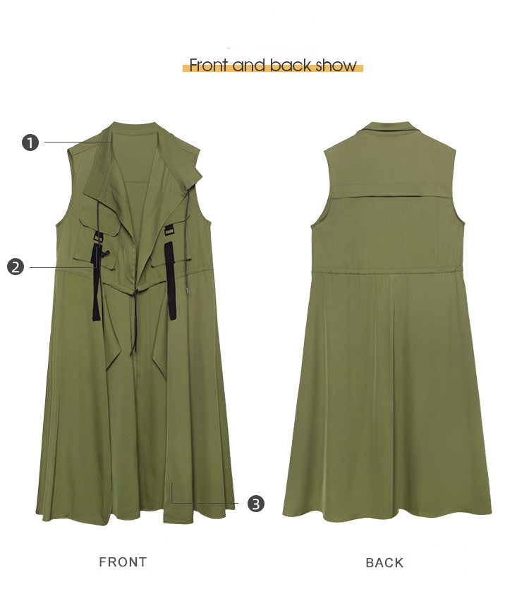 Summer Fashion Sleeveless Long Vest for Women-Vests-Free Shipping at meselling99