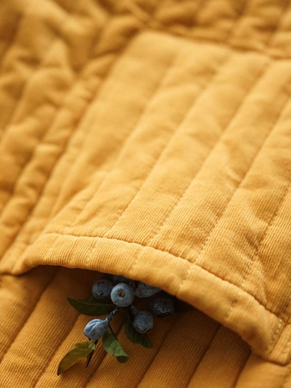 Original Solid Color Corduroy Outerwear-Outwears-Free Shipping at meselling99