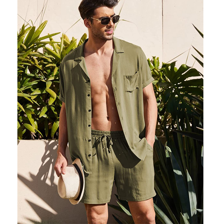 Casual Summer Men's Short Sleeves T Shirts and Shorts-Suits-Free Shipping at meselling99