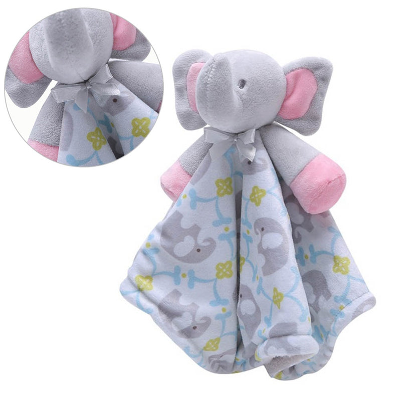 Cartoon Animal Elephant Soft Plush Baby Comfort Blanket Toy--Free Shipping at meselling99