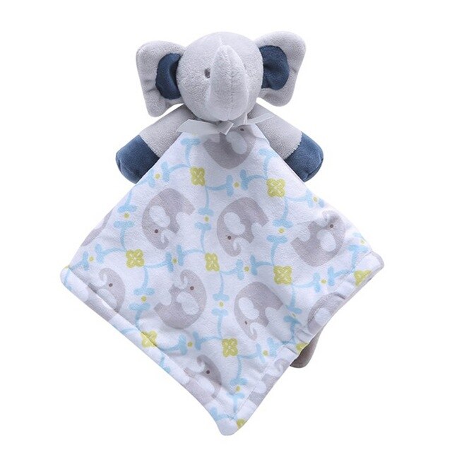 Cartoon Animal Elephant Soft Plush Baby Comfort Blanket Toy-NB-Free Shipping at meselling99