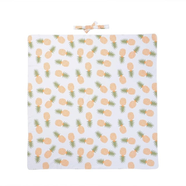 2pcs Newborn Baby Floral Swaddle Sleeping Bag Blanket Headband Set-G-Free Shipping at meselling99