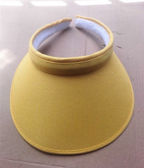 Summer Breathable Straw Sun Hats-Yellow-Adult size (54-58cm)-Free Shipping at meselling99