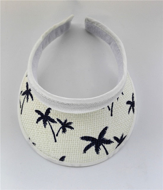 Summer Breathable Straw Sun Hats-Tree White-Child size (48-52cm)-Free Shipping at meselling99