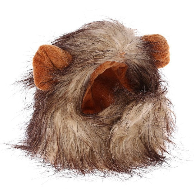 Funny Cute Pet Cat Costume Lion Mane Wig Cap Hat for Cat/Dog--Free Shipping at meselling99