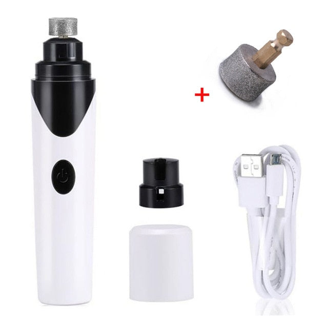 Rechargeable Nails Dog Cat Care Grooming USB Electric Pet Dog Nail Grinder Trimme-Grinder Head Set-M-Free Shipping at meselling99