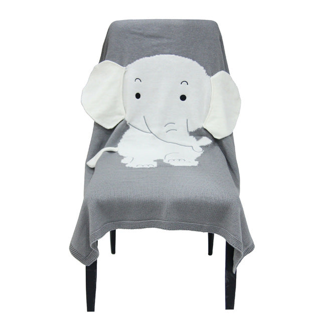 70*110cm Newborn Cute Big elephant Ear Blanket--Free Shipping at meselling99