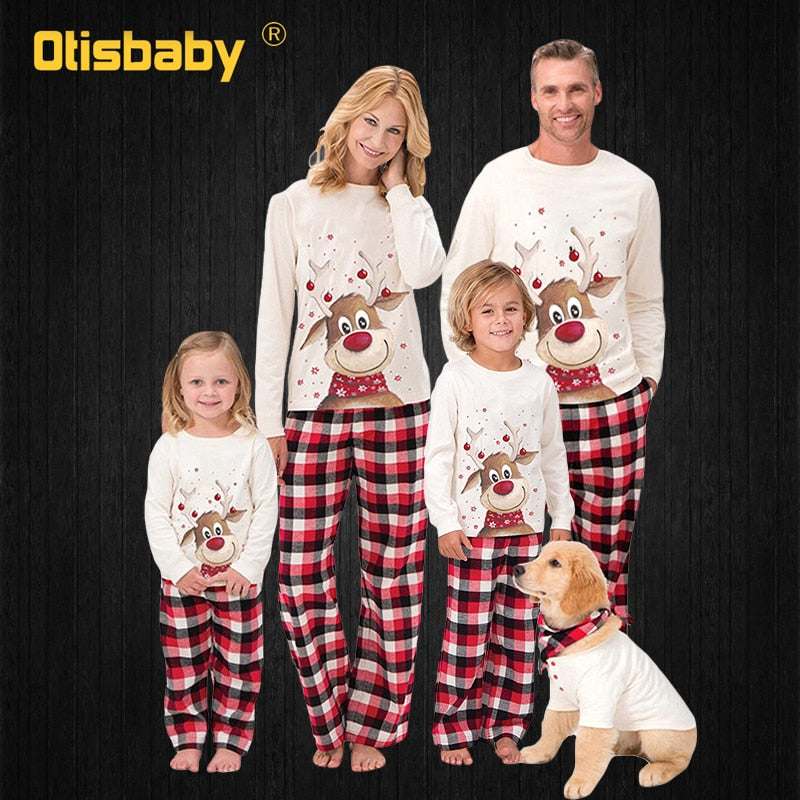 Meselling99 Family Matching Christmas Pajamas New Year Mom and Daughter Mother Daddy Baby Girl Boy Family--Free Shipping at meselling99