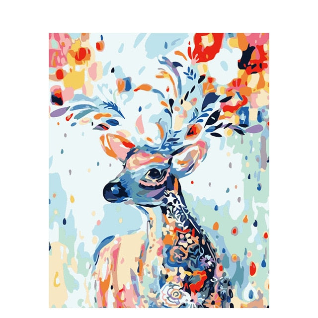 Meselling99 Diy Oil Digital Painting By Bumbers Kits Animal Abstract Acrylic Paint By numbers For Adults Home Decors-99137-40x50cm No Frame-Free Shipping at meselling99