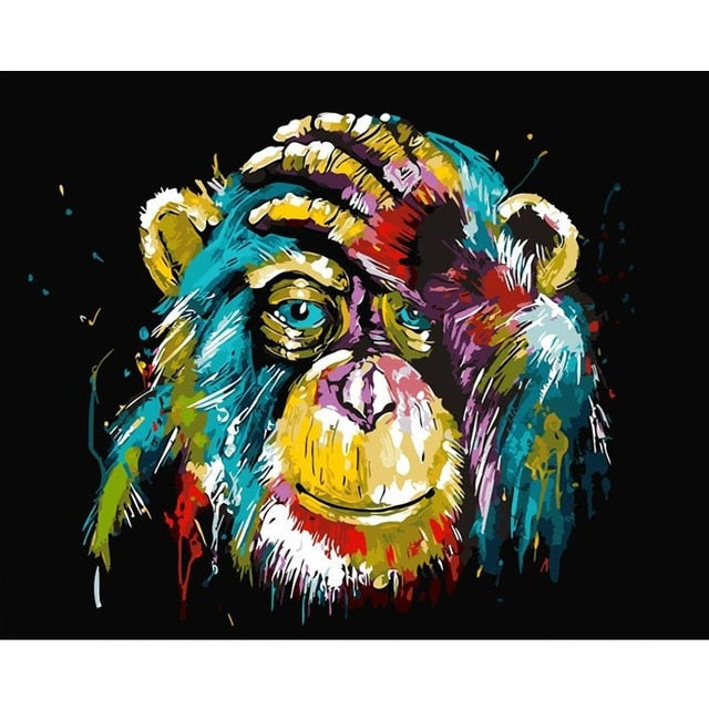 Meselling99 Diy Oil Digital Painting By Bumbers Kits Animal Abstract Acrylic Paint By numbers For Adults Home Decors-99046-40x50cm No Frame-Free Shipping at meselling99