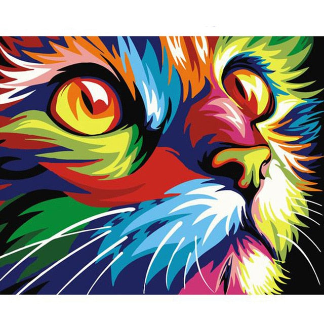 Meselling99 Diy Oil Digital Painting By Bumbers Kits Animal Abstract Acrylic Paint By numbers For Adults Home Decors-99136-40x50cm No Frame-Free Shipping at meselling99