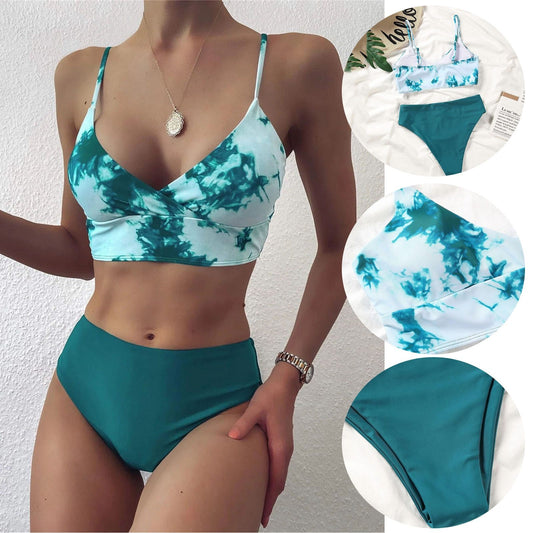 Women Two-Pieces Women Floral 2021 Bikini Set Swimwear Beachwear Swimsuit--Free Shipping at meselling99
