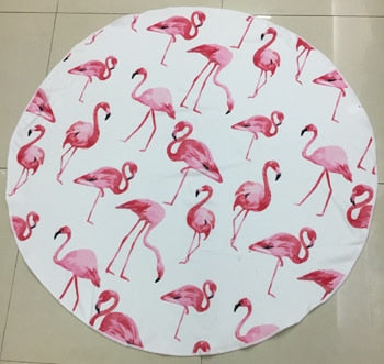 New Round Beach Towel 120cm Bath Towels Printed Summer-Red-Free Shipping at meselling99