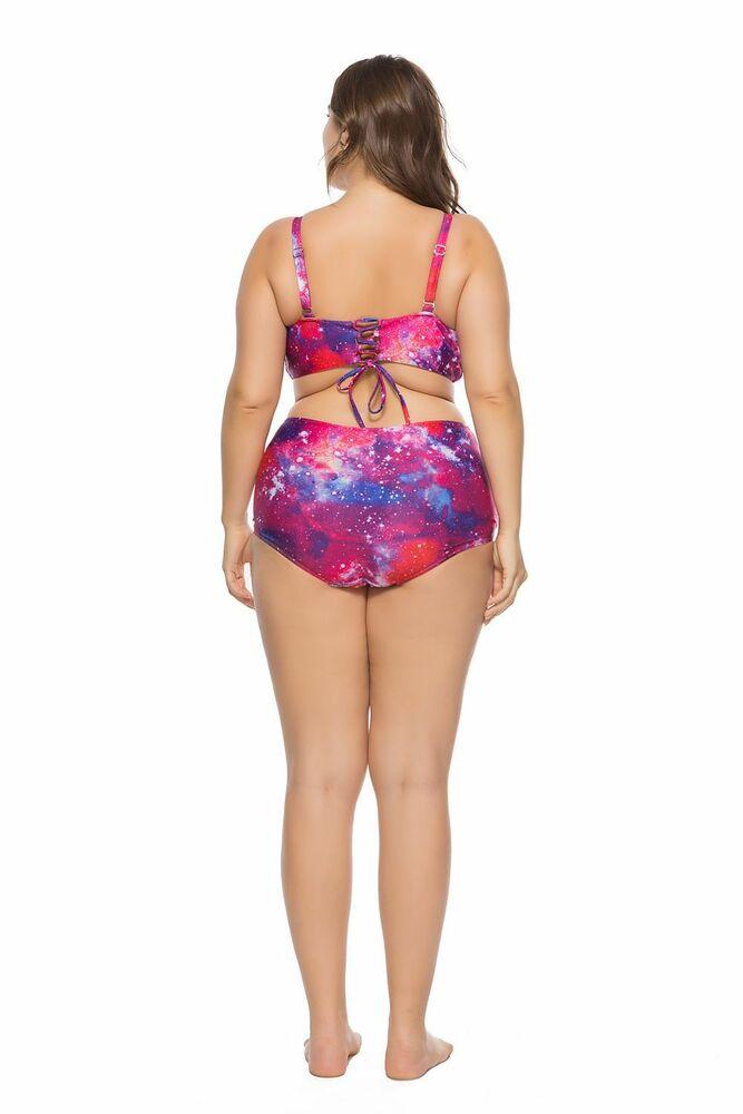 Womens Swimwear Plus Size Bathing Suit Swimsuit High Waist Bikini Set Floral--Free Shipping at meselling99
