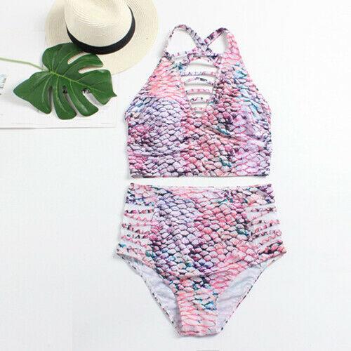 Womens Plus Size Swimwear Swimsuit Bathing Suit Bikini Set Floral Padded Bra--Free Shipping at meselling99