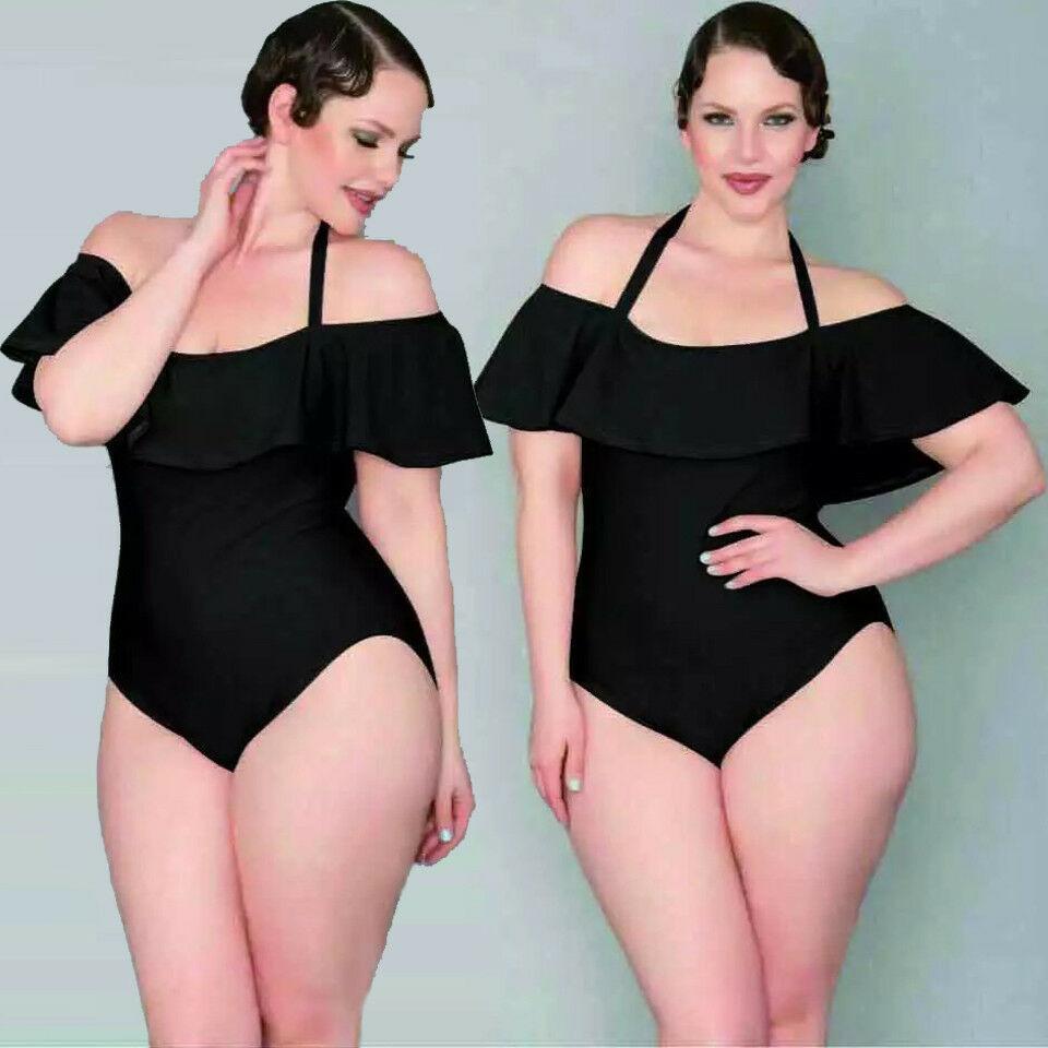 Womens Swimwear Bathing Suit Monokini Swimsuit Bikini Plus Size Beachwear Velvet--Free Shipping at meselling99
