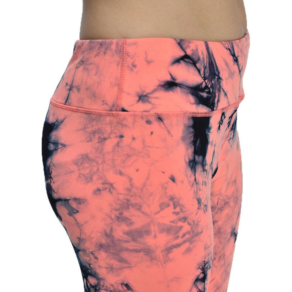 Sport Women Slim Tie Dye Dry Fit Elastic Fitness Yoga Tight Cropped Leggings--Free Shipping at meselling99